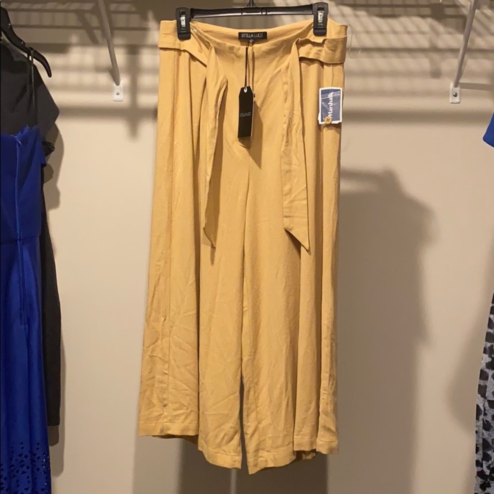 Mustard Yellow Gaucho Pants